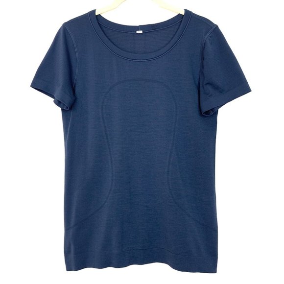 lululemon athletica Tops - Lululemon Swiftly Tech Blue Short Sleeve Shirt